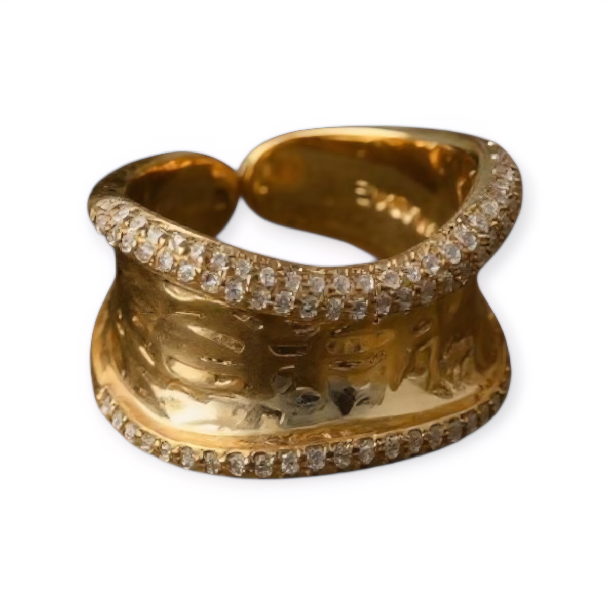 Luxe Geometric Open Ring