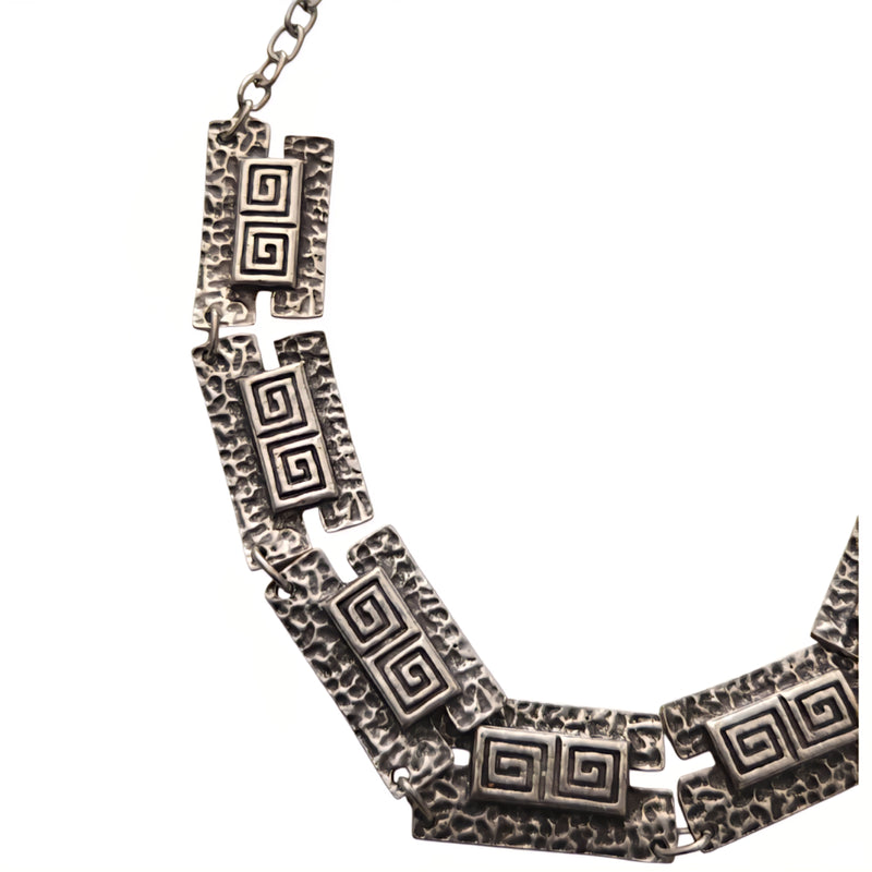 Silver boho Luna Verge Necklace