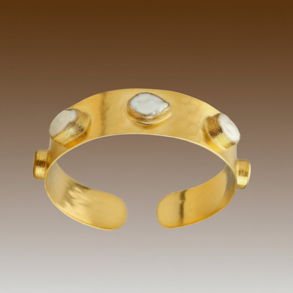 Aurielle Crystal Gold Bangle Bracelet_ZoharasVogue