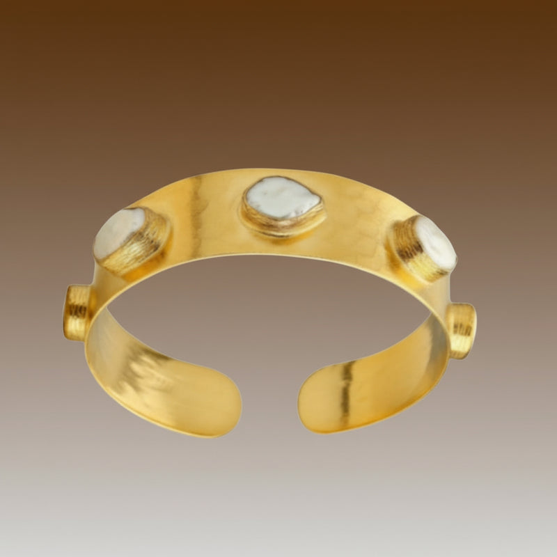 Aurielle Crystal Gold Bangle Bracelet_ZoharasVogue