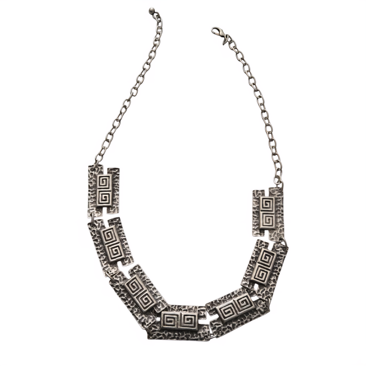 Silver boho Luna Verge Necklace