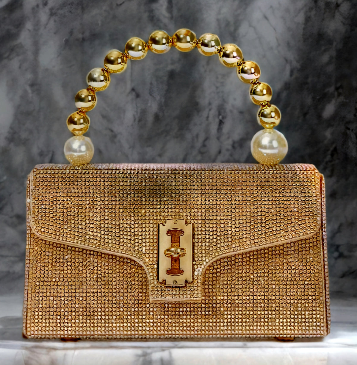 Glam Royale Beaded Minaudière