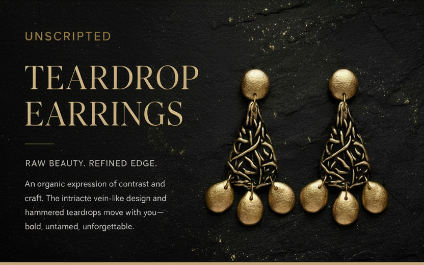 Unscripted Teardrop Earrings