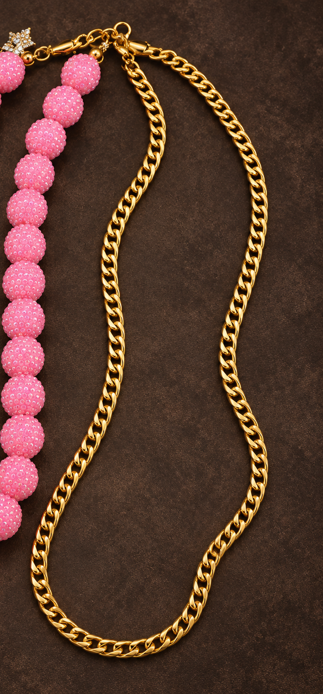 Blush Radiance Layered Necklace