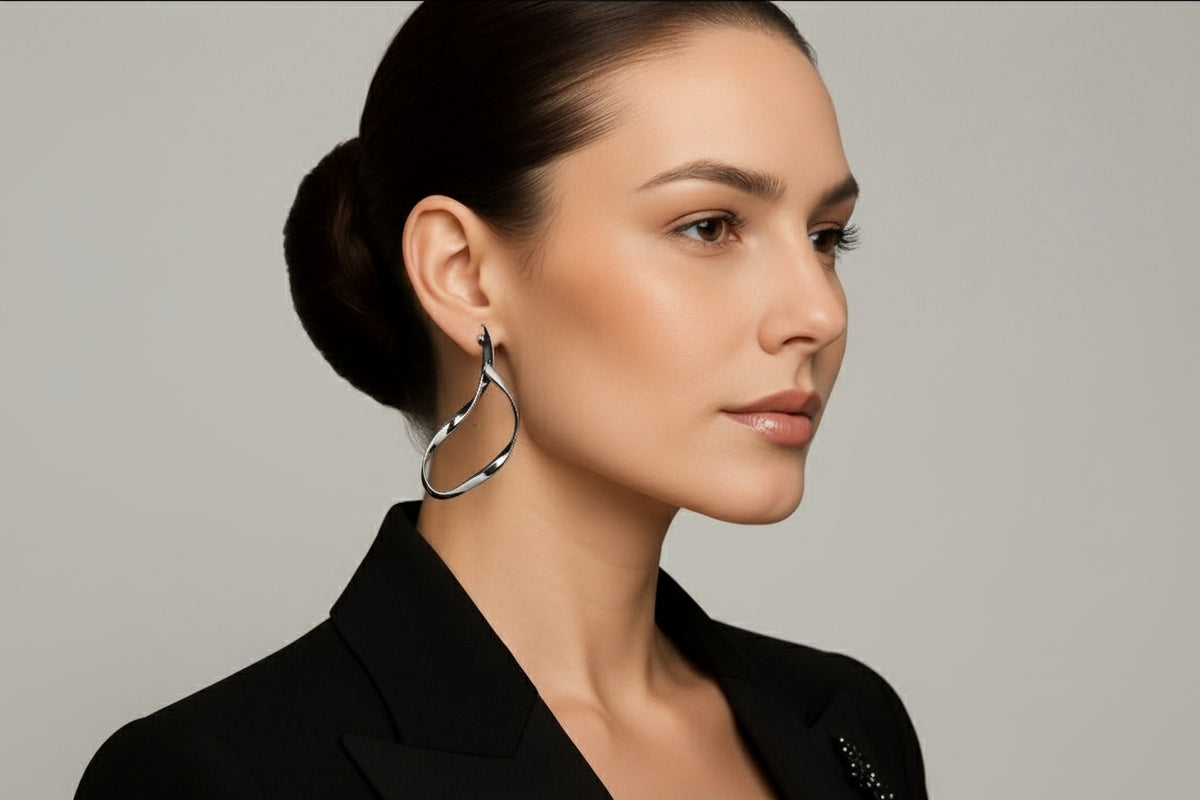 Sofia Asymmetric Line Earrings