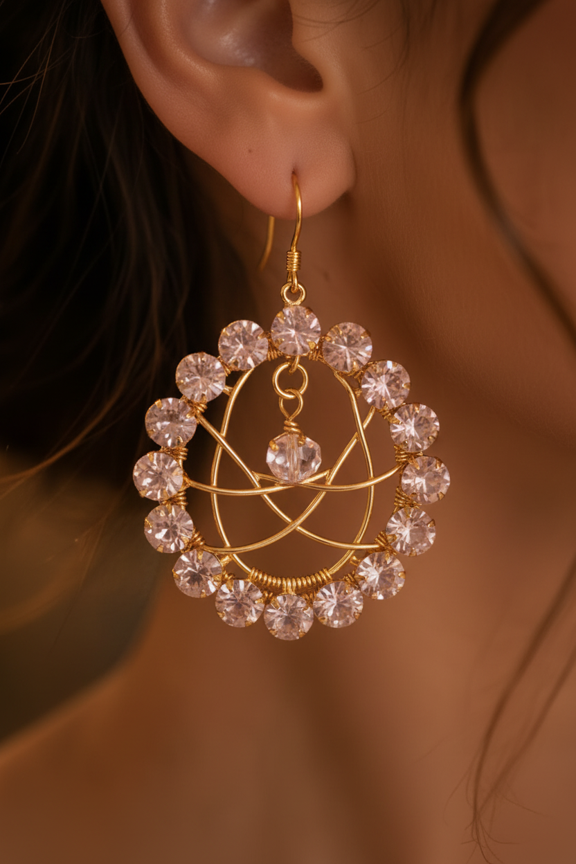 Sparkle Mandala Earrings - ZOHARAS VOGUE
