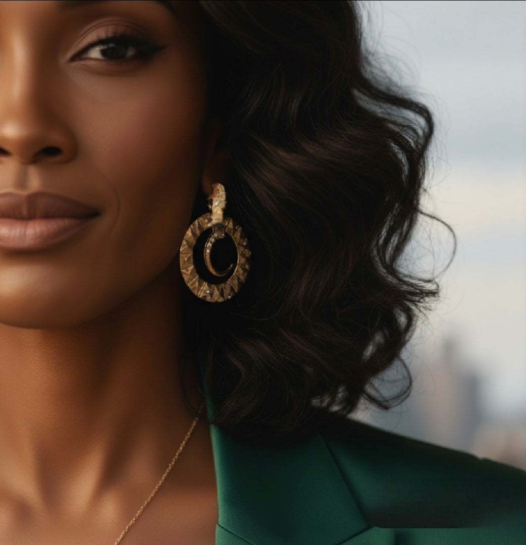 The Noir Halo Earrings - ZOHARAS VOGUE