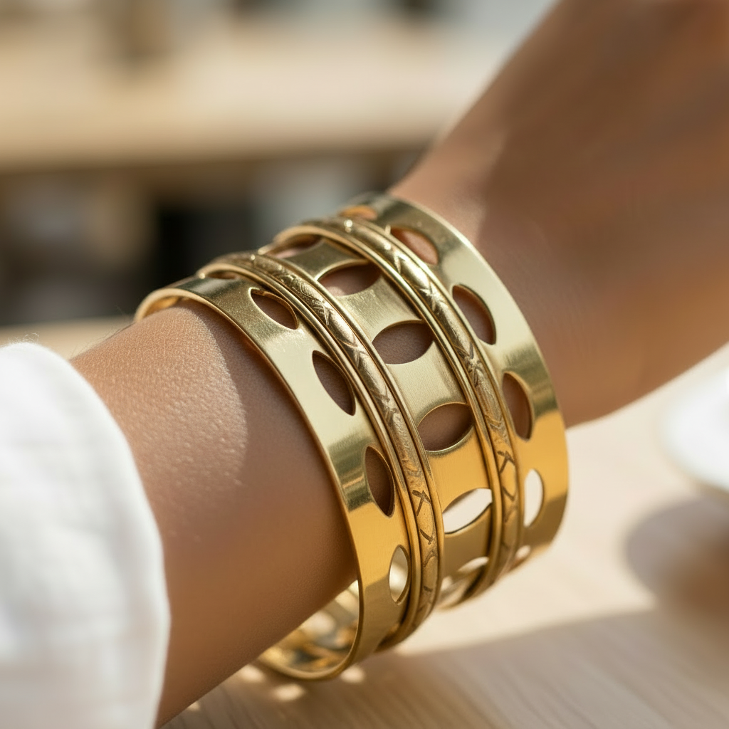 The Aurelia Orbit Cuff Bracelet