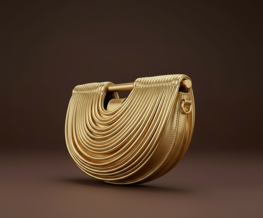 Aurielle Metallic Noodle Bag