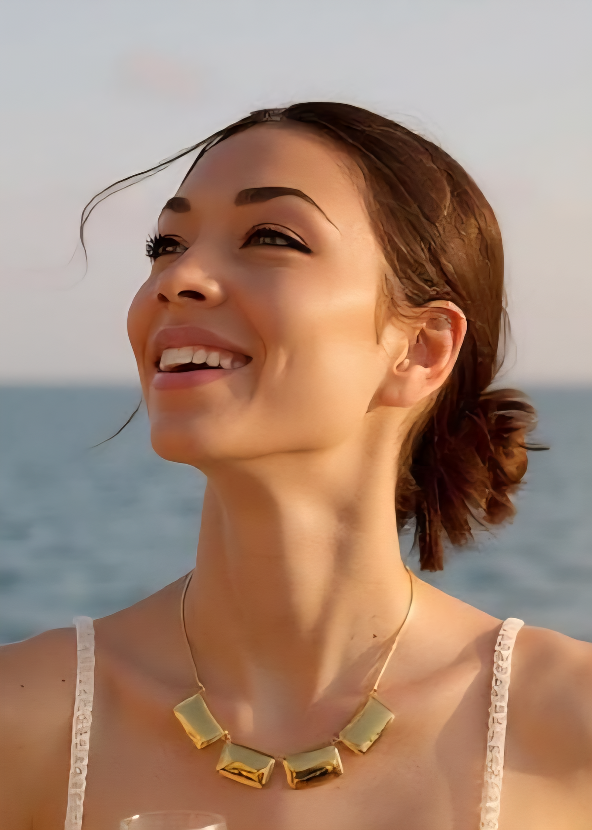PARISIAN Charm Necklace waterproof, tarnish-free stunner features a sleek geometric pendant on a modern collar chain.