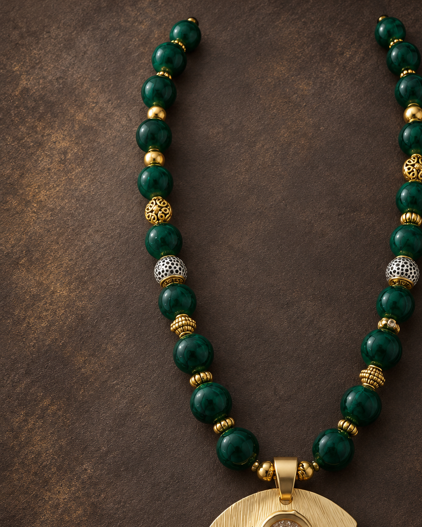 Zafira Verdant Medallion Necklace - ZOHARAS VOGUE