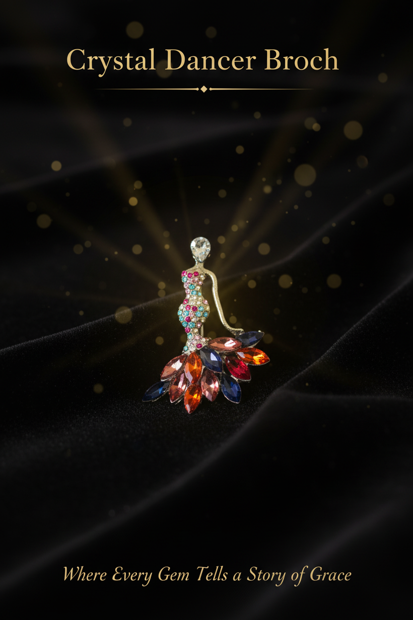 Crystal Dancer Brooch - ZOHARAS VOGUE