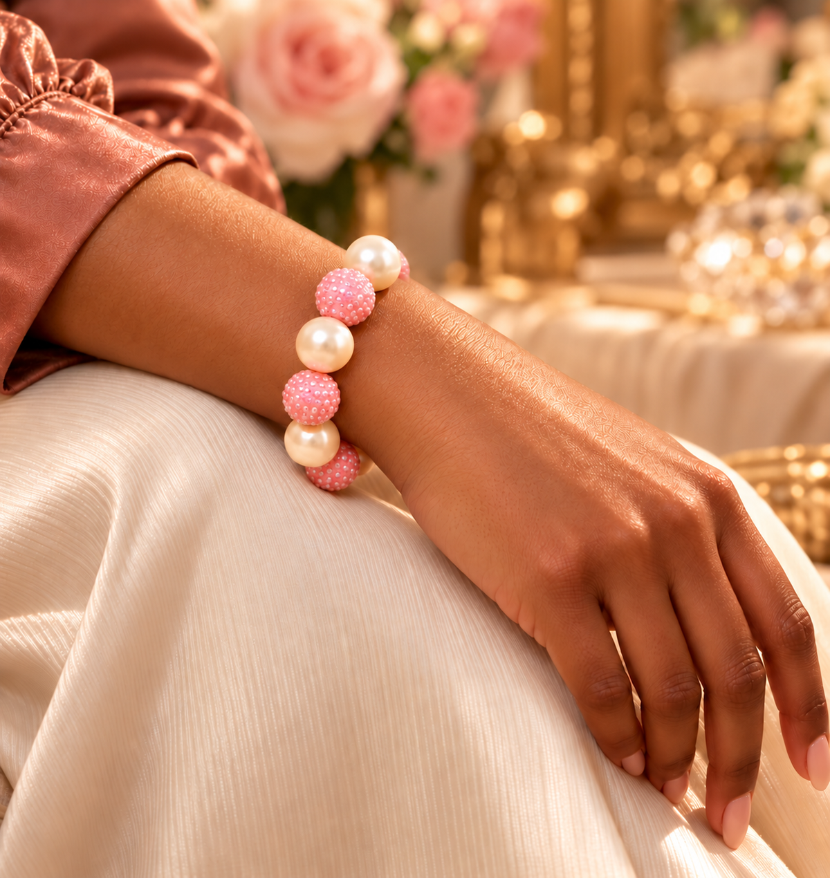Blush Radiance Sparkle Bracelet - ZOHARAS VOGUE
