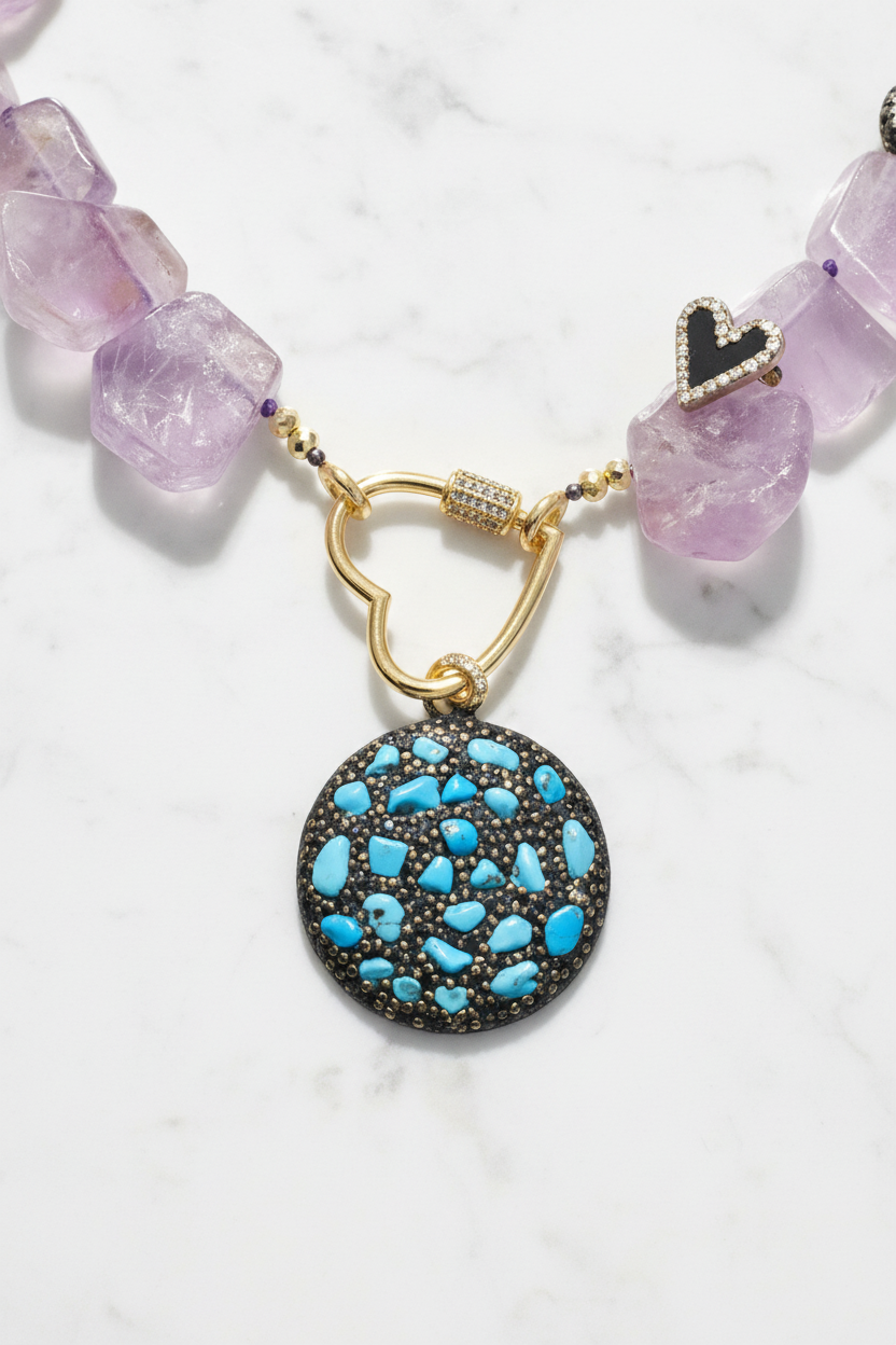 Violet Muse Statement Necklace