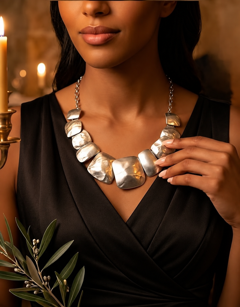 Zena Silver Necklace - ZOHARAS VOGUE