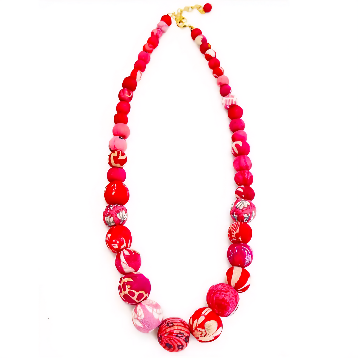 Sunset Bloom Beaded Necklace