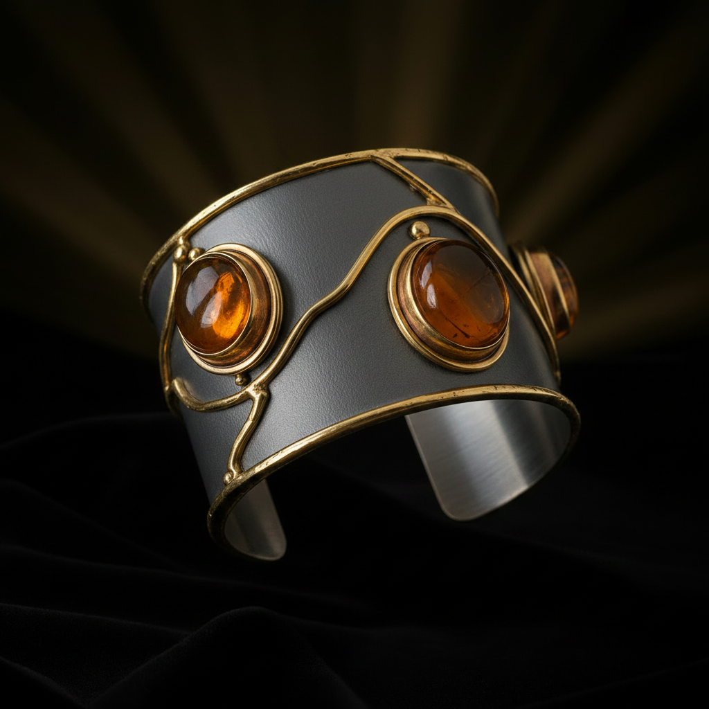 Maya Tiger-Eye Cuff
